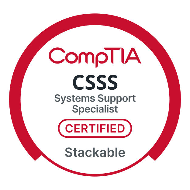 CompTIA CSSS Systems Support Specialist badge